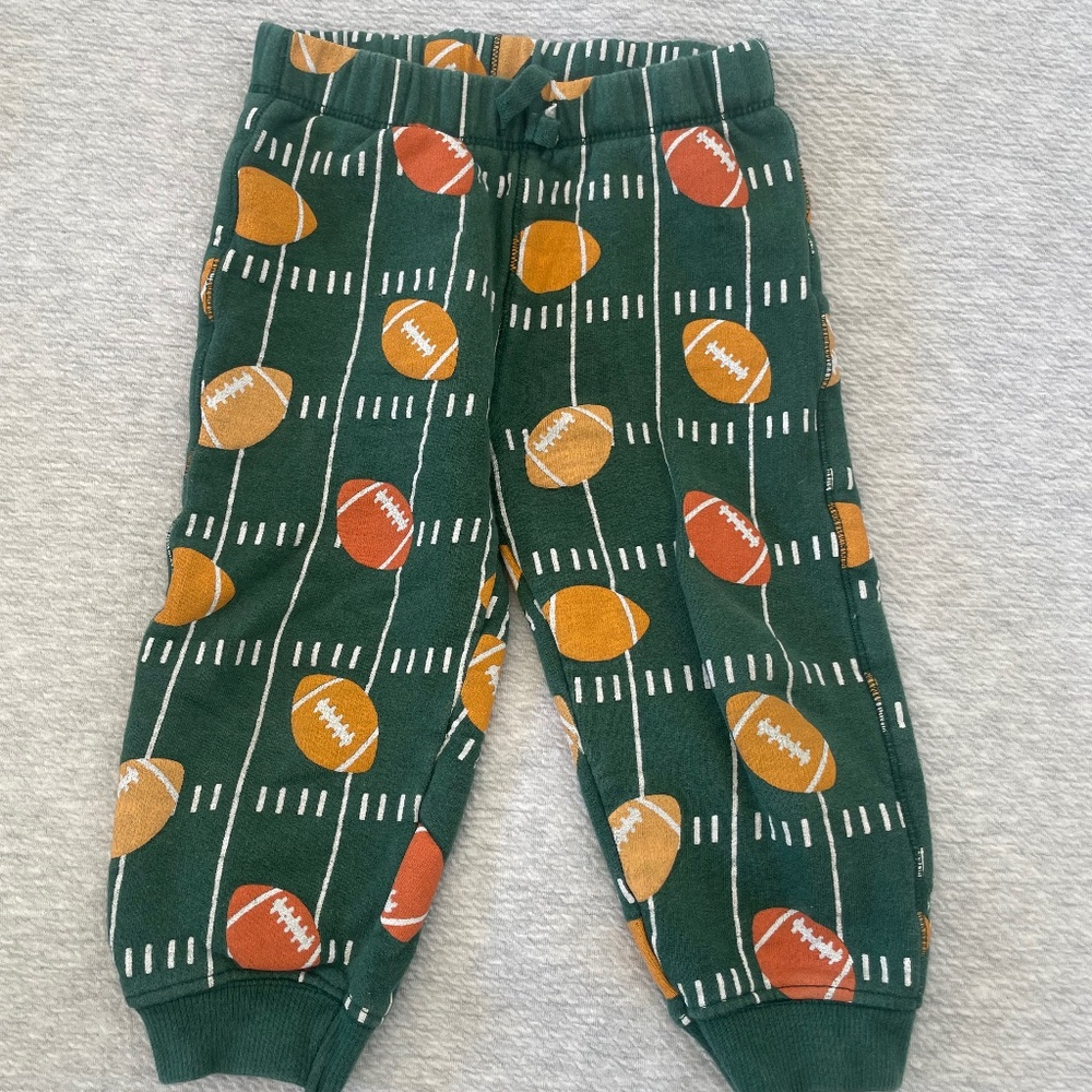 Monica & Andy football joggers